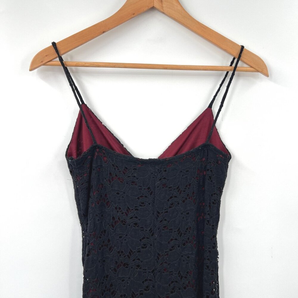 Vintage Le Chateau Lace Asymmetrical Dress - Picture 7 of 8